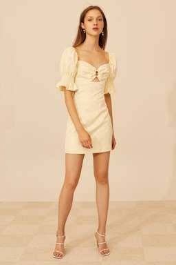 C/MEO COLLECTIVE Elate Mini Dress Butter Size 8 for rent on The Volte - image 1
