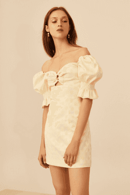 C/MEO COLLECTIVE Elate Mini Dress Butter Size 8 for rent on The Volte - image 4