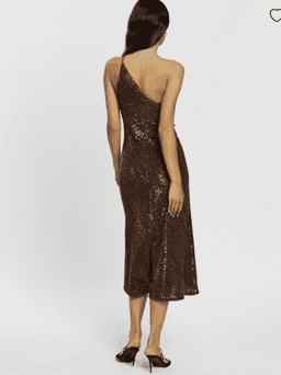 By Johnny Shine Asymmetric Bias Midi Dress for rent on The Volte - image 6