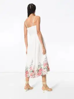 Zimmermann Bellitude Floral Corset Dress White Size 0 / AU 8 for rent on The Volte - image 2