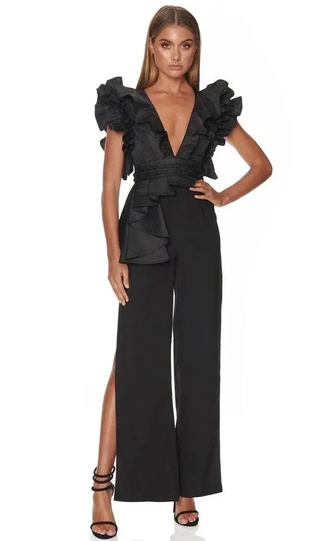Eliya The Label Aimee Pantsuit in Black Size 6 for rent on The Volte - main image