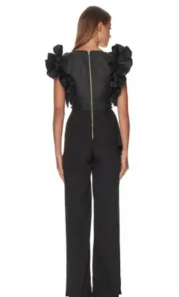 Eliya The Label Aimee Pantsuit in Black Size 6 for rent on The Volte - image 2