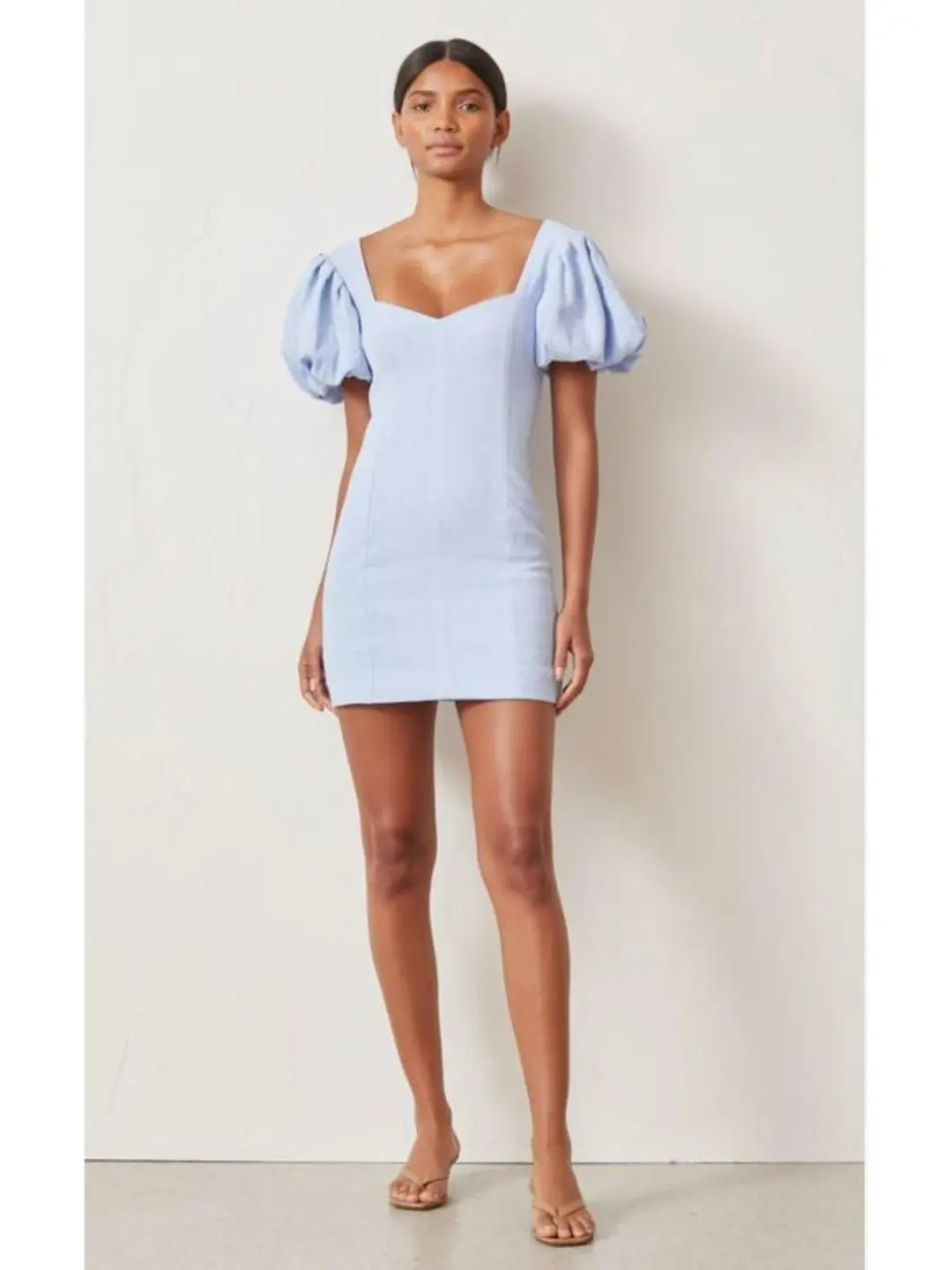 Bec & Bridge Anika Mini Dress Sky Blue Size AU 6 for rent on The Volte - main image