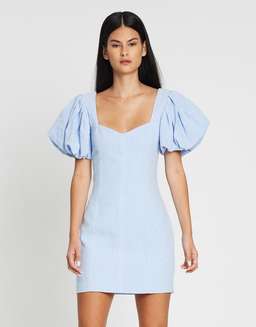 Bec & Bridge Anika Mini Dress Sky Blue Size AU 6 for rent on The Volte - image 3