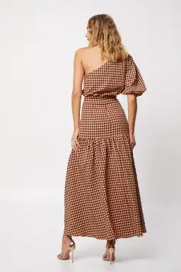 Mossman The Checked Out Maxi Dress Print Size 10 for rent on The Volte - image 2