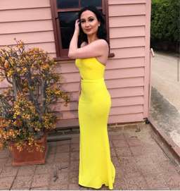 Alex Perry Serena Gown Yellow Size 8 for rent on The Volte - image 6