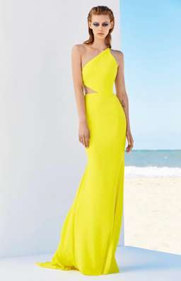 Alex Perry Serena Gown Yellow Size 8 for rent on The Volte - image 1