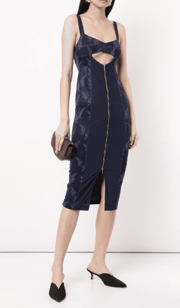 Alice McCall Loveland Indigo Midi Dress for rent on The Volte - main image