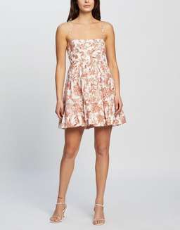 Shona Joy Carolina Tiered Mini Dress Print Size 6 for rent on The Volte - image 1