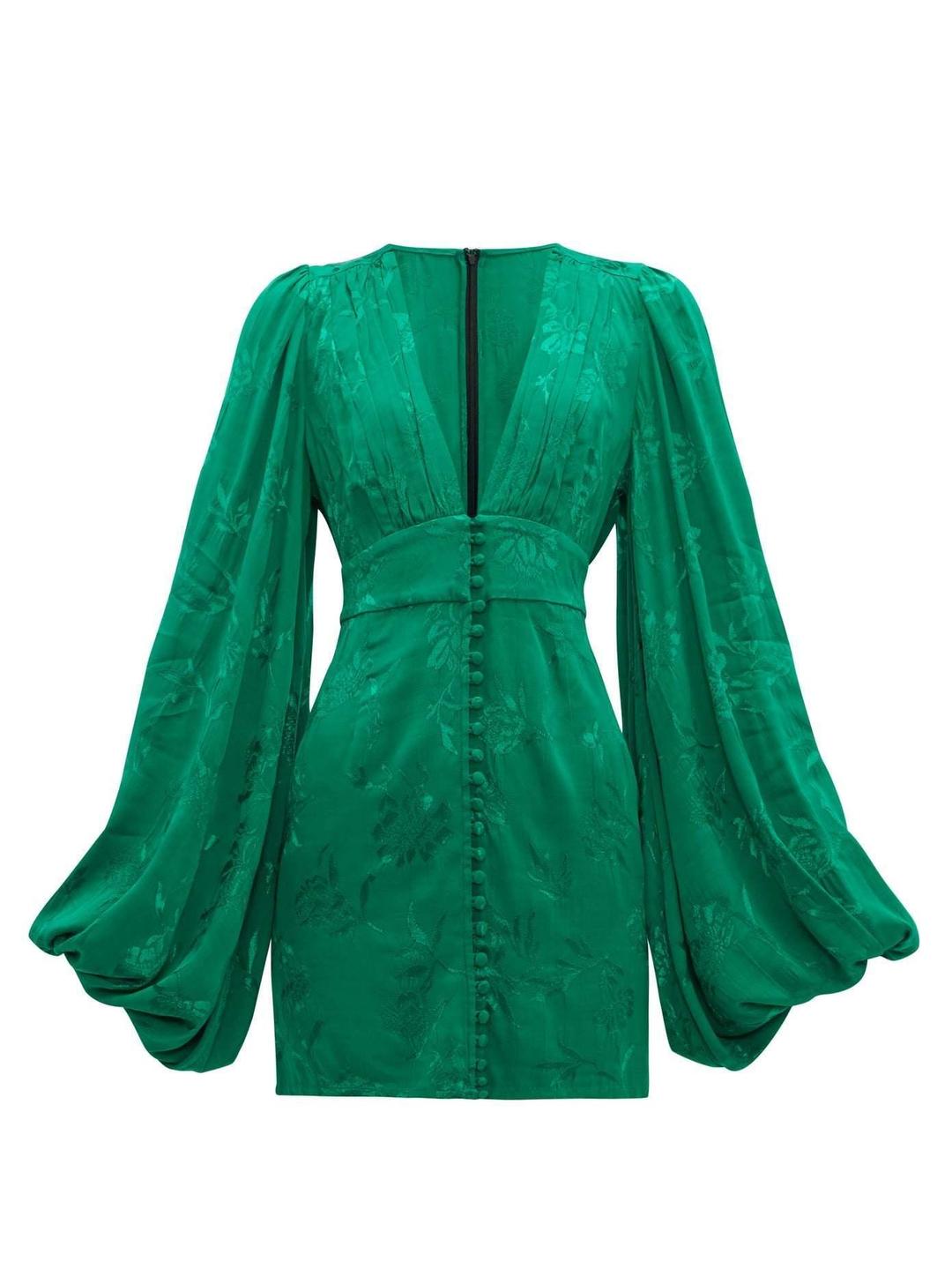 Rat & Boa Isabella Dress Green Size 6 for rent on The Volte - main image