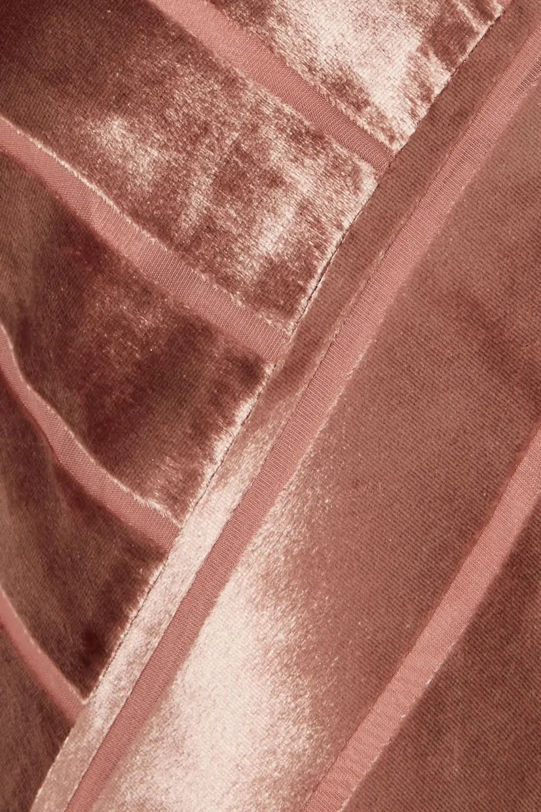 Michelle Mason Open Back Devoré-Velvet Gown in Antique Rose Pink Size 10 for rent on The Volte - main image