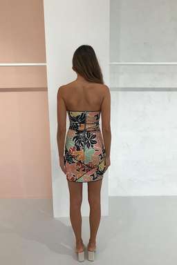BEC & BRIDGE BABELINI MINI DRESS IN FLORAL