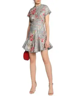 Zimmermann Mercer Flutter Dress Floral Print Size 8 for rent on The Volte - image 1