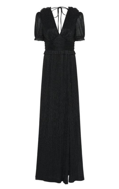Black Short Sleeve Gown for rent on The Volte - main image