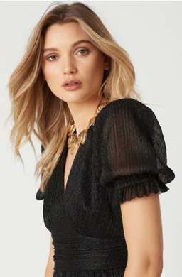 Black Short Sleeve Gown for rent on The Volte - image 4