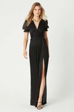 Black Short Sleeve Gown for rent on The Volte - image 1