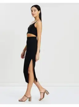 Bec & Bridge Darling Midi Dress Black Size AU 6 for rent on The Volte - image 3