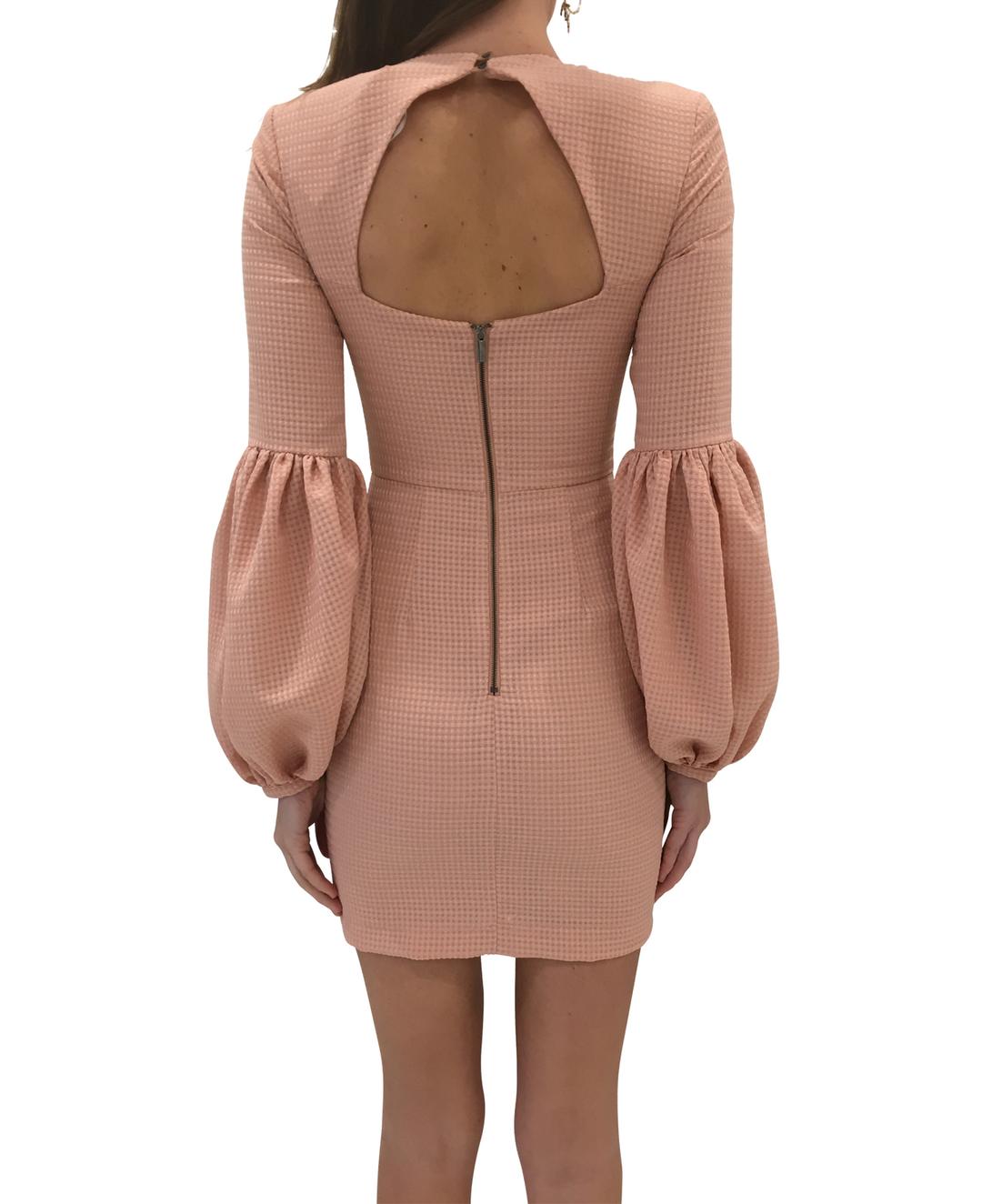 Rebecca Vallance Ambrosia Gather Sleeve Mini Pink Dress size 6 for rent on The Volte - main image