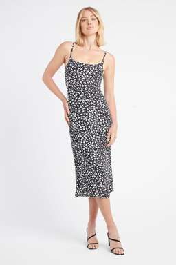 Kookai Black Lily Midi Dress Size 8
