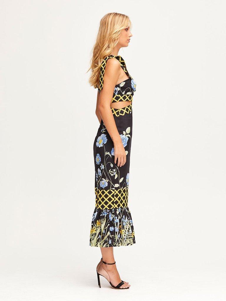 Alice McCall - Flower Girl Midi Strap Dress Black Floral 6 for rent on The Volte - main image