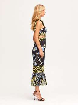 Alice McCall - Flower Girl Midi Strap Dress Black Floral 6 for rent on The Volte - image 2