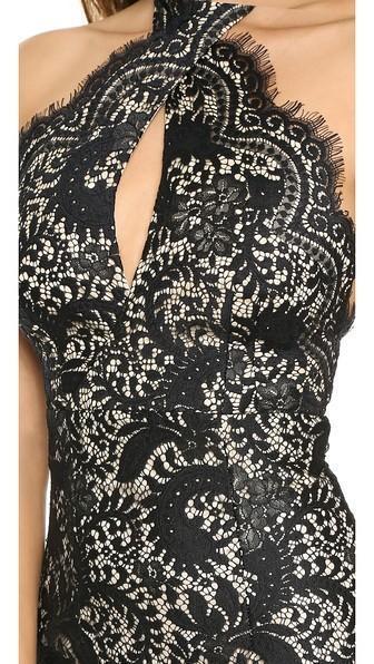 Lover Mia Twist Black Lace Dress Size 6 for rent on The Volte - main image