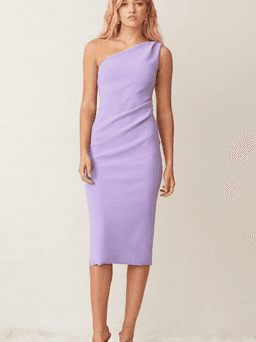 Bec and Bridge Gemma Asym Midi Dress Violet Size 6 for rent on The Volte - image 6