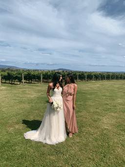One Fell Swoop- Audrey dress in dusty rose