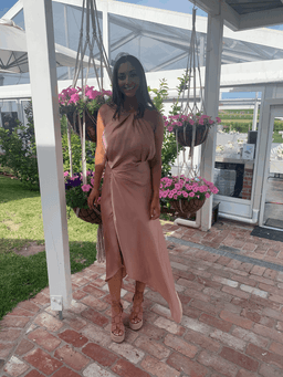 One Fell Swoop- Audrey dress in dusty rose