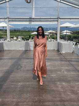 One Fell Swoop- Audrey dress in dusty rose