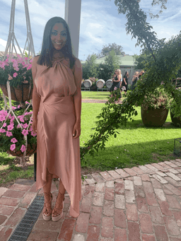 One Fell Swoop- Audrey dress in dusty rose