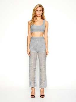 Alice McCall - Cosmic Top & Beautiful and Dangerous Pants Silver Size 8 for rent on The Volte - image 2