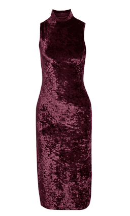 "Caroline Constas" Velvet mock neck dress, burgundy, size 10, RRP $677