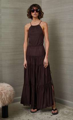 Bec & Bridge Carmen Maxi Dress Chocolate Brown Size 8 for rent on The Volte - image 4