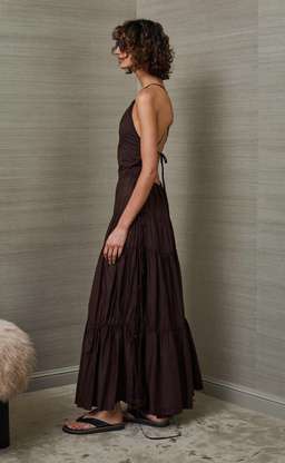 Bec & Bridge Carmen Maxi Dress Chocolate Brown Size 8 for rent on The Volte - image 2