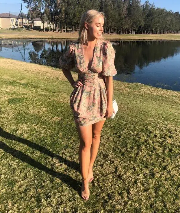 Zimmermann Tempest Lace Up Mini Dress Floral Size 2 / AU 12 for rent on The Volte - main image