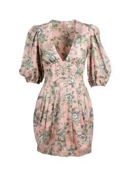 Zimmermann Tempest Lace Up Mini Dress Floral Size 2 / AU 12 for rent on The Volte - image 4