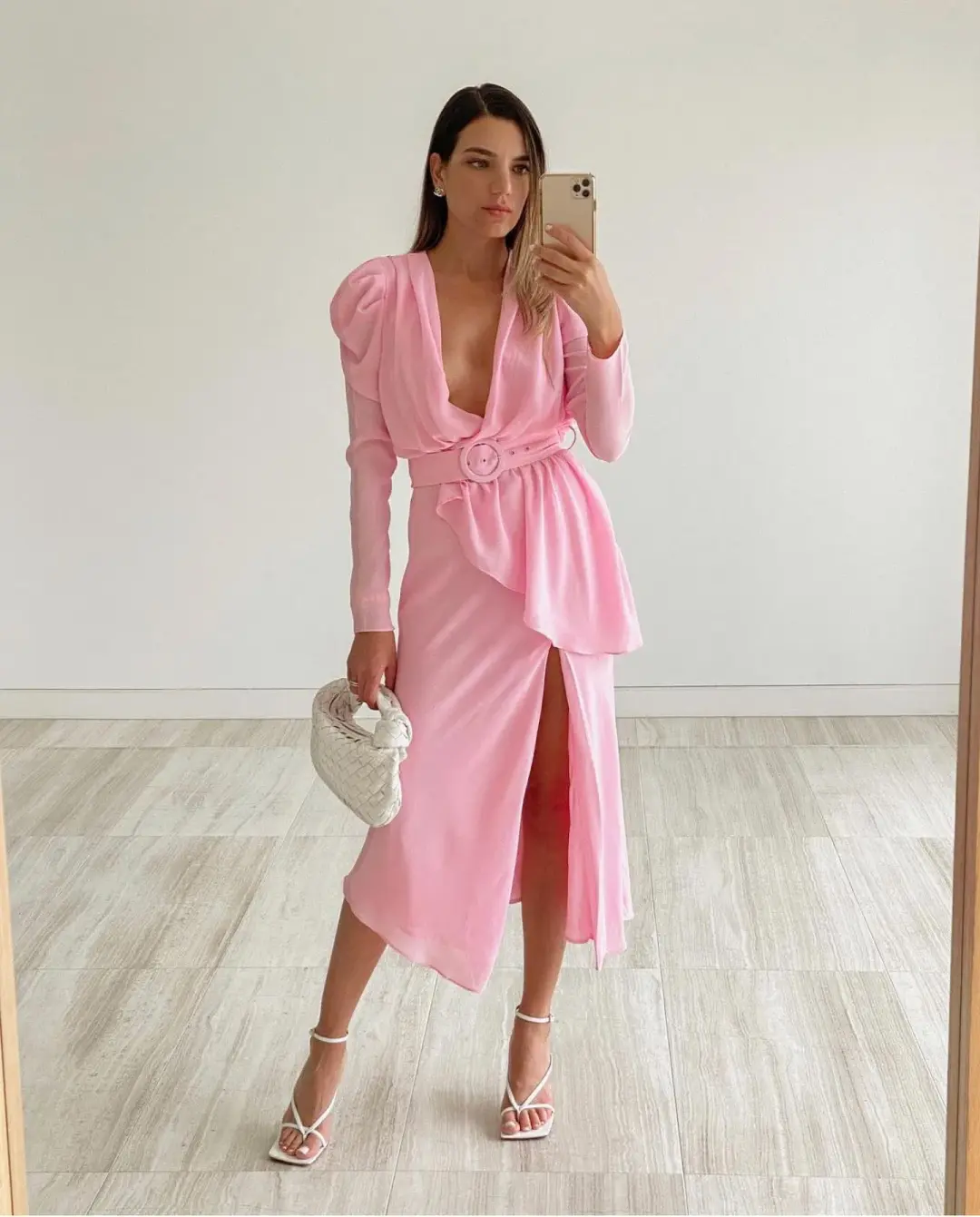 Misha Paula Dress Pink Size 12 for rent on The Volte - main image