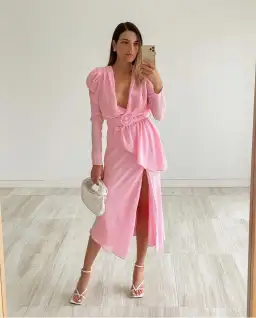 Misha Paula Dress Pink Size 12 for rent on The Volte - image 1