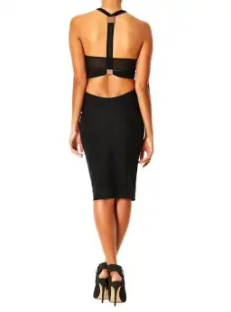 Bec & Bridge Platinum Plate Dress Black Size AU 6 for rent on The Volte - image 2