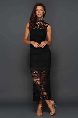 Elle Zeitoune Jaylyn Black Dress Size 8 for rent on The Volte - image 1