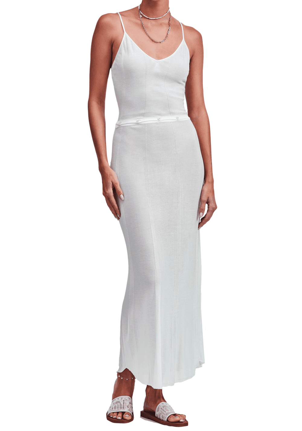 Devon Windsor Vienna Dress White Size 10 for rent on The Volte - main image