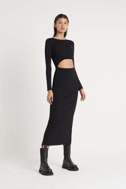 Sir The Label Celle Reversible Dress Midi Black | AU 10 for rent on The Volte - image 1