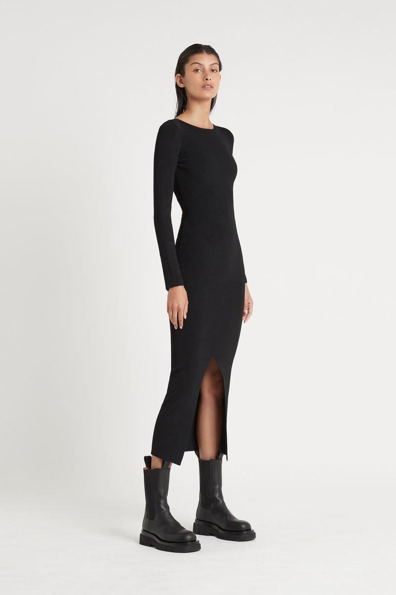 Sir The Label Celle Reversible Dress Midi Black | AU 10 for rent on The Volte - main image
