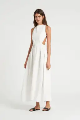 Sir the Label Alena Cross-Over Midi White
