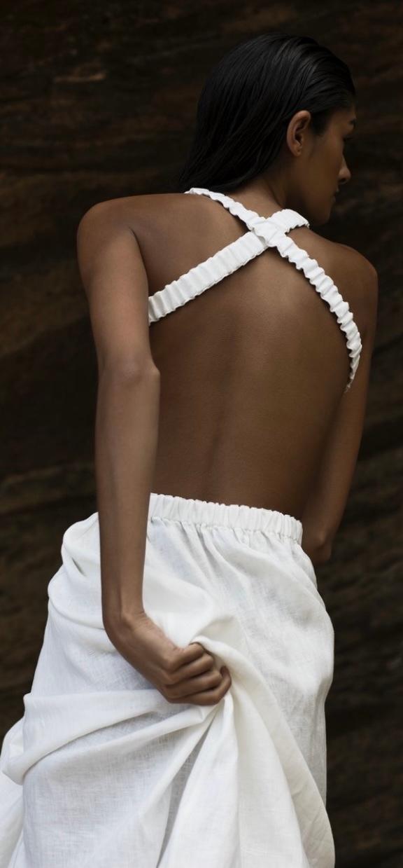 Sir the Label Alena Cross-Over Midi White Size 2 | AU 10 - Image 3