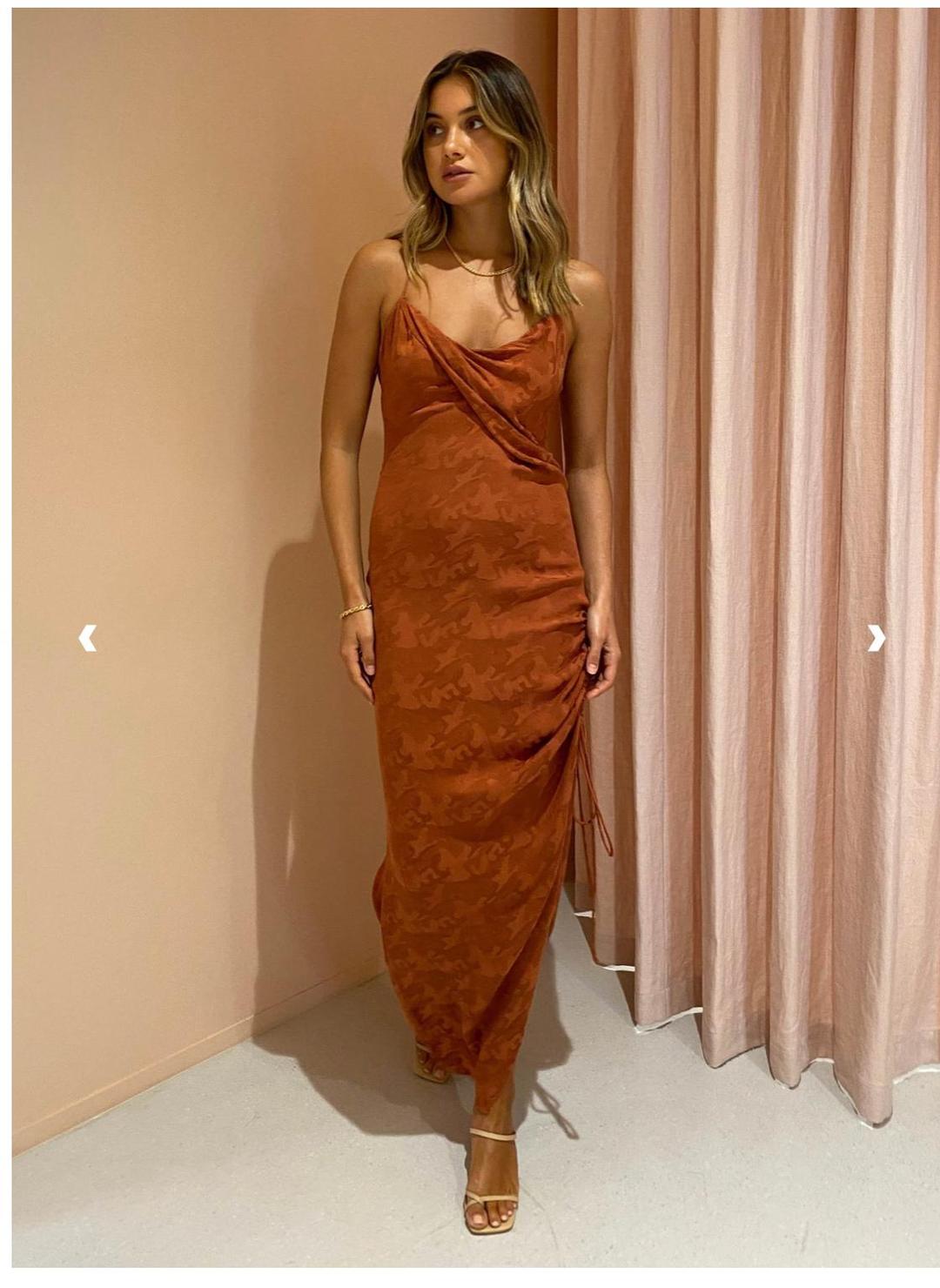 One fell Swoop Venus Maxi Dress in Rust for rent on The Volte - main image