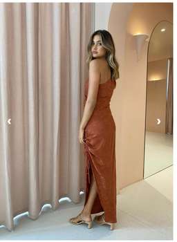 One fell Swoop Venus Maxi Dress in Rust for rent on The Volte - image 2