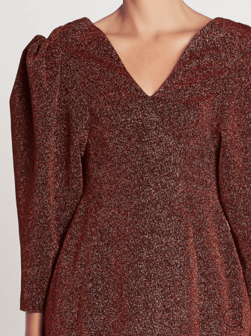 Camilla and Marc Baylee Mini Dress Copper Size 6 for rent on The Volte - main image