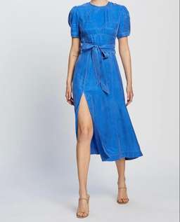 Alice McCall Eyes On You Midi Dress Blue Size 10 for rent on The Volte - image 4